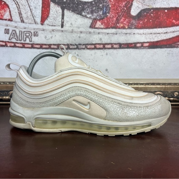 Nike Air Max 97 Women's Running Shoes Size 9 Pale Pink Summit White Light Bone - Picture 9 of 9